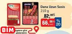 DANA UZUN SOSİS 210 G ÇEŞİTLERİ